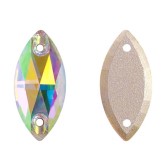 Varrható navetta kristály, méret: 18x9 mm